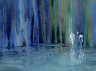 Click painting to link to Heron Dance web page
